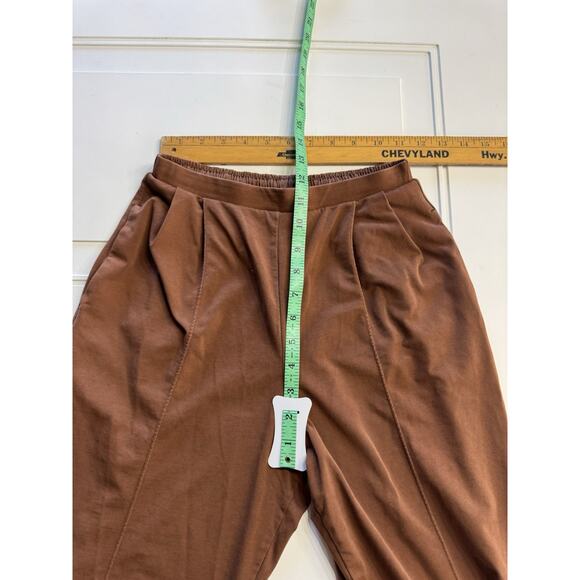 Uniqlo Mame Kurogouchi Airism Cotton Blend Pleated Pants Brown Red XS - Picture 3 of 5